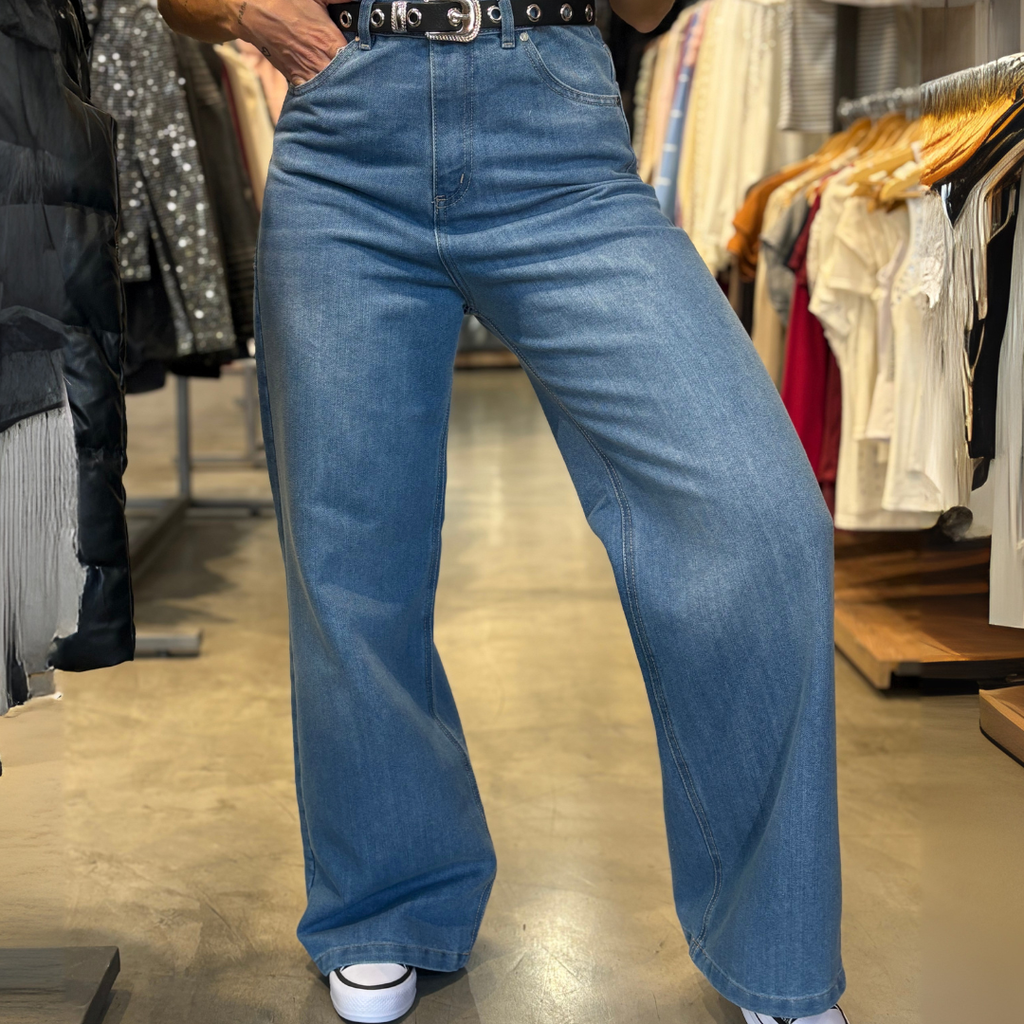 WIDE LEG SKY BLUE